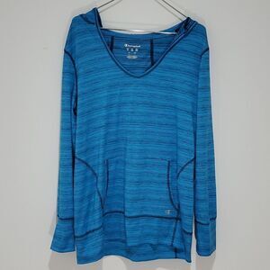 CHAMPION Blue athletic hoodie